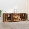 vidaXL Sideboards con cassetto 3 pcs Legno antico 210 x 35,5 x 67,5 cm