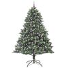 vidaXL Albero di Natale artificiale Verde 160 x 160 x 240 cm