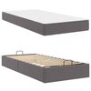 vidaXL Struttura letto con materasso con materasso 2 pcs Grigio PVC