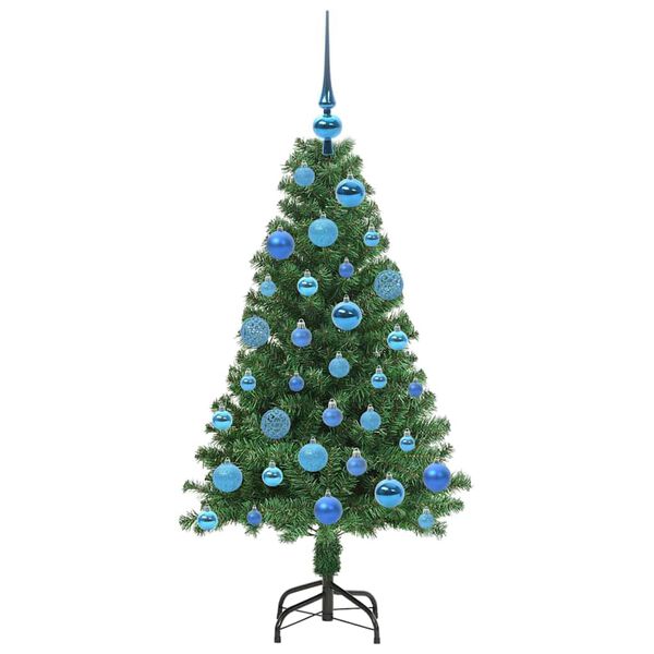 vidaXL Albero di Natale artificiale con 150 LED Verde 120 cm