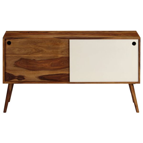 vidaXL Credenza in Legno Massello di Acacia 118x30x66 cm