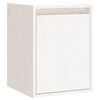 vidaXL Pensile Bianco 30x30x40 cm in Legno Massello di Pino