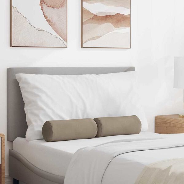 vidaXL Cuscini a rullo 2 pcs Talpa Ø 15 x 40 cm Tessuto in Microfibra