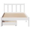 vidaXL Letto senza Materasso Bianco 90x200 cm Legno Massello di Pino