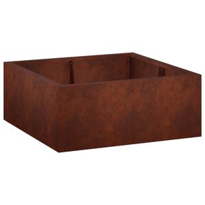 vidaXL Muro di contenimento 4 pz 100 x 100 x 40 cm Acciaio Corten