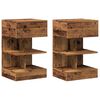 vidaXL Comodini 2 pz in Legno Vecchio 40x35x65 cm in Legno Multistrato