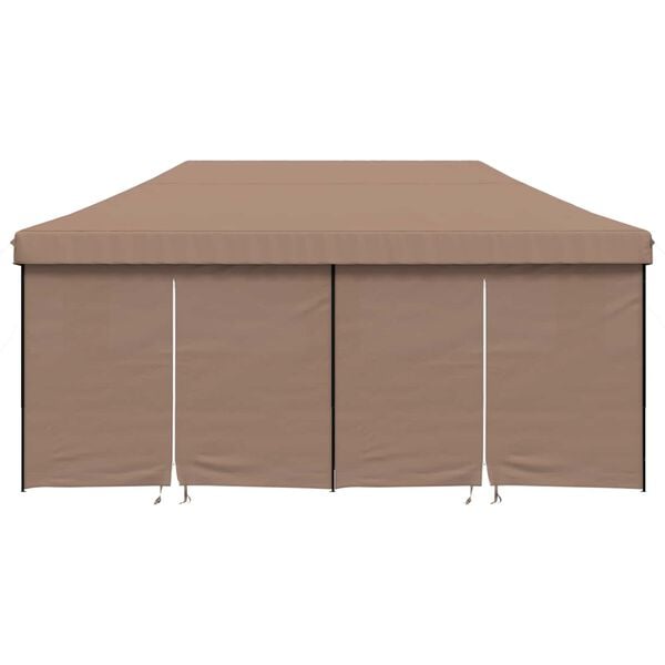 vidaXL Tenda Party Marrone 292 x 580 x 315 cm Tessuto Oxford