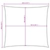 vidaXL Vela Parasole in Tela Oxford Quadrata 2x2 m Gialla