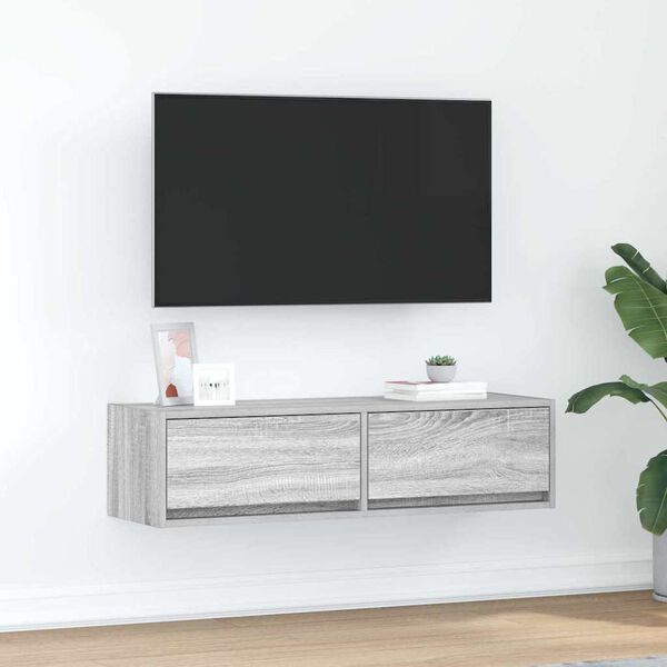 vidaXL Mobile TV Grigio sonoma 100 x 31 x 25.5 cm Legno multistrato
