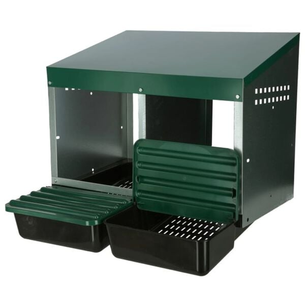 Kerbl Nido da Cova Doppio per Galline 53x52x43,5 cm Plastica Verde