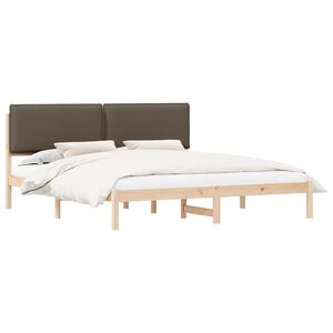 vidaXL Letto con Testiera Rivestita Talpa 180 x 200 cm