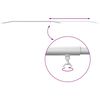 vidaXL adatto per supporto per telo piatto 3 pcs Argento 130-210 cm
