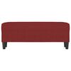 vidaXL Panca Rosso Vino 100x35x41 cm in Tessuto