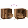 vidaXL Armadio da Notte 2 pcs Legno vecchio 50 x 34,5 x 50 cm.