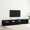 vidaXL Set mobile TV 3 pcs Rovere Nero 240 x 35 x 40 cm