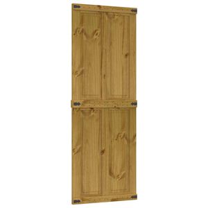 vidaXL Porta del fienile Corona Marrone Miele 70 x 210 cm