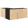 vidaXL Mobile Angolare Nero 160x40x45 cm in Truciolato