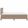 vidaXL Letto a molle Cappuccino 120 x 200 cm Pelle sintetica