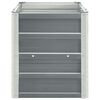 vidaXL Letto Rialzato in Acciaio Zincato 240x40x45 cm Grigio