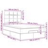 vidaXL Struttura Letto Pouf con Materasso 80x200 cm in Tessuto