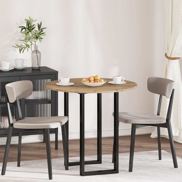 vidaXL Piano del tavolo rovere artigianale 80 x 80 x 1,5 cm