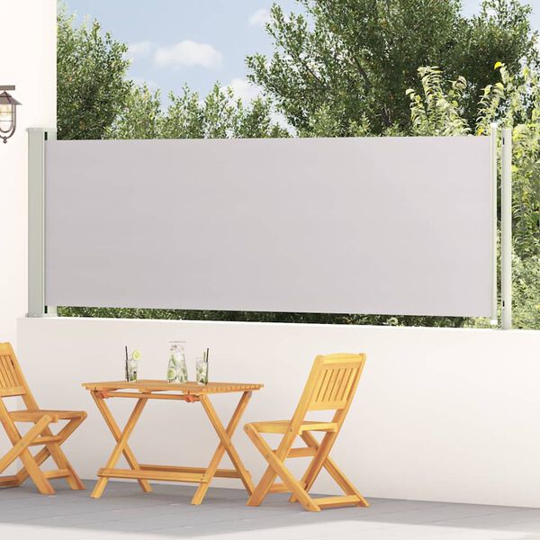 vidaXL Tenda Laterale Retrattile per Patio 117x600 cm Grigia