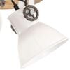 vidaXL Lampada a Sospensione Industriale 25 W Bianca 42x27cm E27