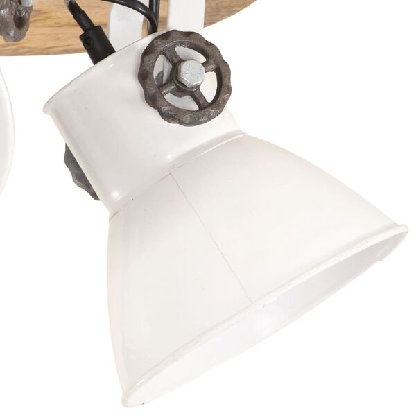vidaXL Lampada a Sospensione Industriale 25 W Bianca 42x27cm E27