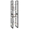 vidaXL Libreria a 4 Ripiani Bianca 40x30x140 cm in Massello di Pino