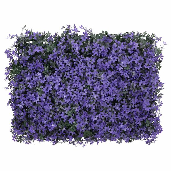 &nbsp;vidaXL Recinzione Foglie Artificiali&nbsp;24 pz Viola 40x60 cm