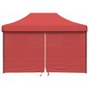 vidaXL Tenda Party Borgogna 279 x 410 x 315 cm Tessuto Oxford