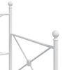 vidaXL Divano Letto Estraibile senza Materasso Bianco 80x200cm Acciaio