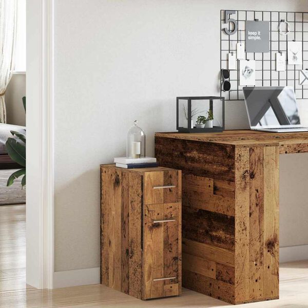 vidaXL Mobile da farmacia Legno vecchio 20 x 45.5 x 60 cm