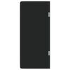 vidaXL Schermo Orinatoio Parete Privacy Nero 90x40 cm Vetro Temperato