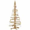 vidaXL Albero di Natale in legno Marrone 180 cm Legno di pino massello