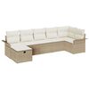 vidaXL Set Divano da Giardino 7 pz Poly Rattan