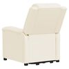 vidaXL Poltrona Alzapersona Massaggiante Crema in Similpelle