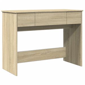 vidaXL Toeletta con Specchio Rovere Sonoma 100x45x76 cm
