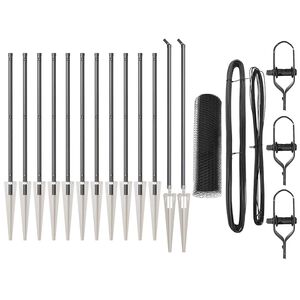 vidaXL Palo della recinzione Grigio