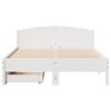 vidaXL Letto senza Materasso Bianco 150x200 cm Legno Massello di Pino