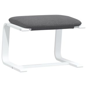 vidaXL Poggiapiedi Grigio Chiaro 51x41x40 cm in Tessuto