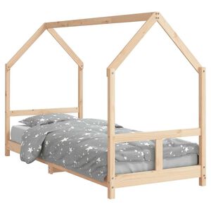 vidaXL Giroletto per Bambini 80x200 cm in Legno Massello di Pino
