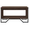 vidaXL Tavolino da Salotto Rovere Marrone 75x51x40cm Legno Multistrato
