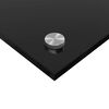 vidaXL Rivestimento da Cucina 2 pcs Nero 120 x 50 cm vetro temperato
