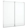 vidaXL Lavagna Magnetica Pieghevole 100x100x1,7 cm in Alluminio