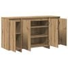 vidaXL Credenza Rovere artigianale 135 x 41 x 75 cm Legno multistrato