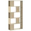 vidaXL Libreria 5 Ripiani Rovere Sonoma 80,5x23,5x162,5cm Multistrato