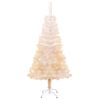 vidaXL Albero di Natale Artificiale Punte Iridescenti Bianco 150cm PVC