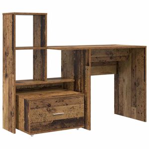 vidaXL Scrivania Legno vecchio Legno ingegnerizzato