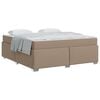 vidaXL Struttura del letto Cappuccino 180 x 200 cm Tessuto